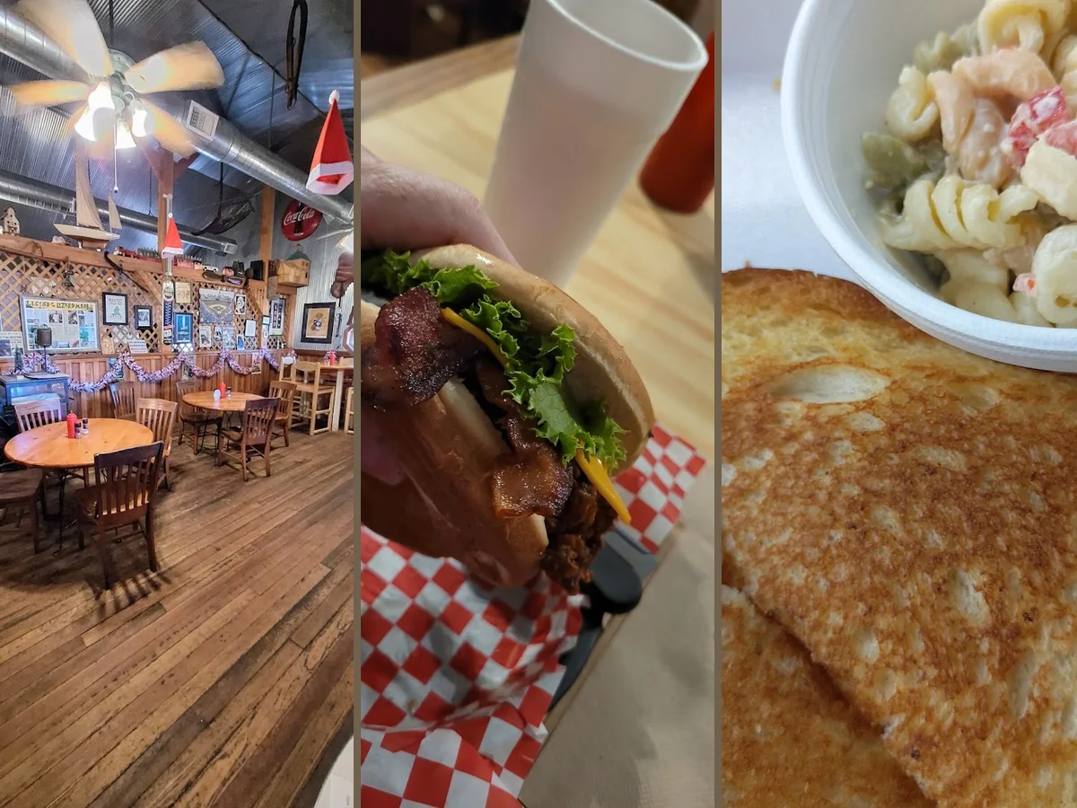American restaurant interior with a relaxed, local feel.